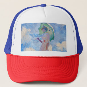 Gorra De Camionero Claude Monet - Mujer con un parasol mirando a la i
