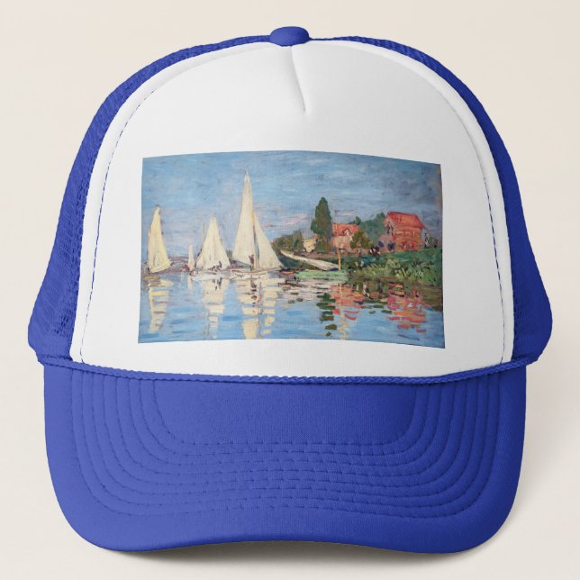 Gorra De Camionero Claude Monet - Regattas en Argenteuil (Anverso)