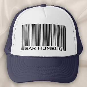 Gorra De Camionero Clave de barras del Anti-Navidad del embaucamiento