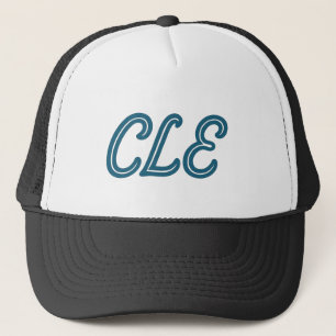Gorra De Camionero CLE Cleveland Airport Code - Estilo retro Viajes y