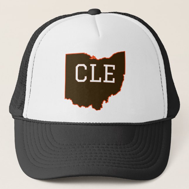 Gorra De Camionero CLE Cleveland Ohio State Shape (Anverso)