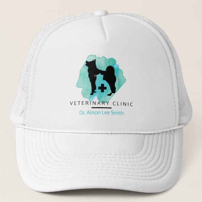 Gorra De Camionero Clínica Veterinaria (Anverso)