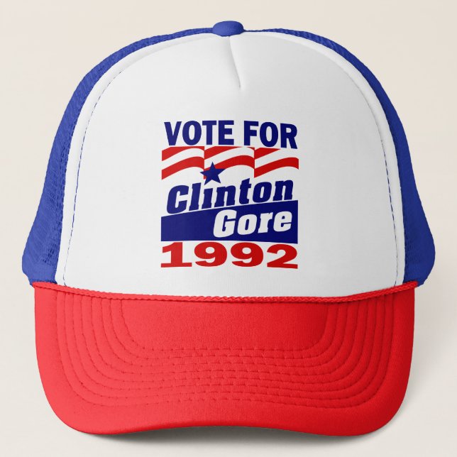 Gorra De Camionero Clinton/Gore 1992 (Anverso)