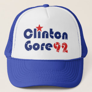 Gorra De Camionero Clinton Gore de 1992