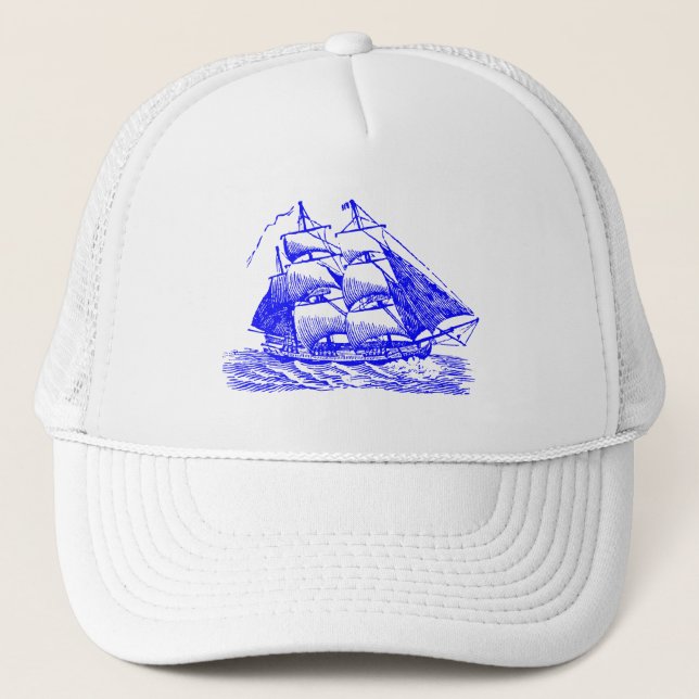 Gorra De Camionero Clipper - Azul (Anverso)