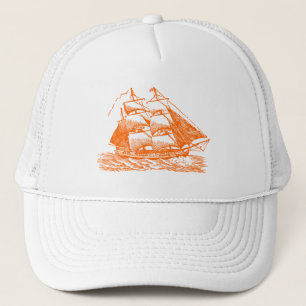 Gorra De Camionero Clipper - Naranja