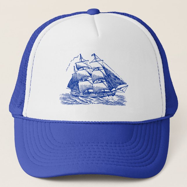 Gorra De Camionero Clipper - Navy (Anverso)