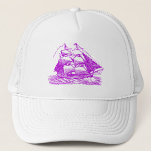 Gorra De Camionero Clipper - Púrpura