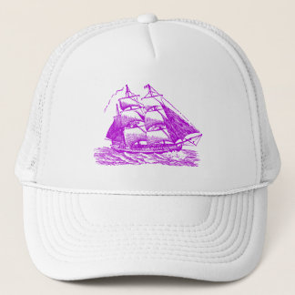 Gorra De Camionero Clipper - Púrpura