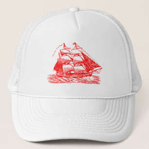 Gorra De Camionero Clipper - Red