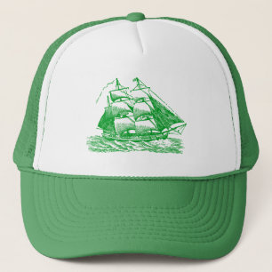 Gorra De Camionero Clipper - Verde de hierba