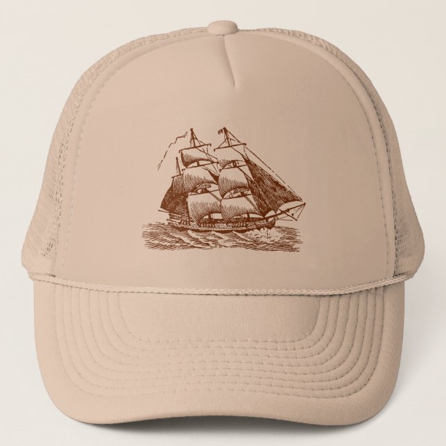 Gorra De Camionero Clipper - Walnut (Anverso)