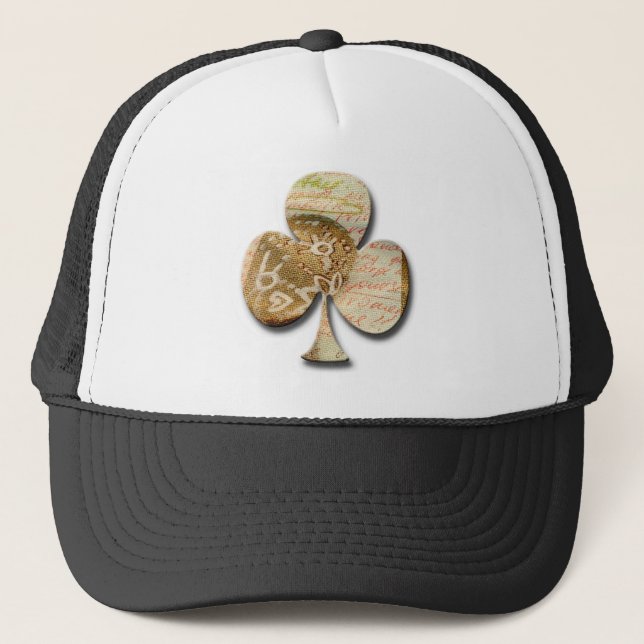 Gorra De Camionero Clover de lienzo (Anverso)