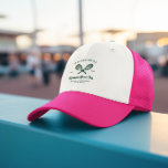 Gorra De Camionero Club Campestre de Tenis | Bachelorette<br><div class="desc">¡Dale este adorable gorra a tus damas de honor para tu fin de semana de soltera o boda! ¡Nuestros gorras son la manera perfecta para que su equipo reciba toda la atención donde usted y sus gals vayan! Tenniscore sale del club campestre y se encuentra en su papelería. El look...</div>