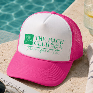 Gorra De Camionero Club de Bach Moderno Rosa Despedida de Soltera