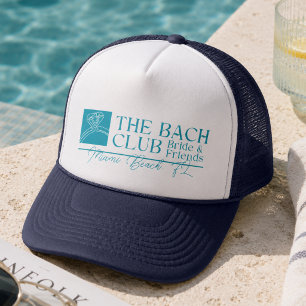 Gorra De Camionero Club de Despedida de Soltera Moderno Azul Bach