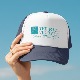 Gorra De Camionero Club de Despedida de Soltera Moderno Azul Bach