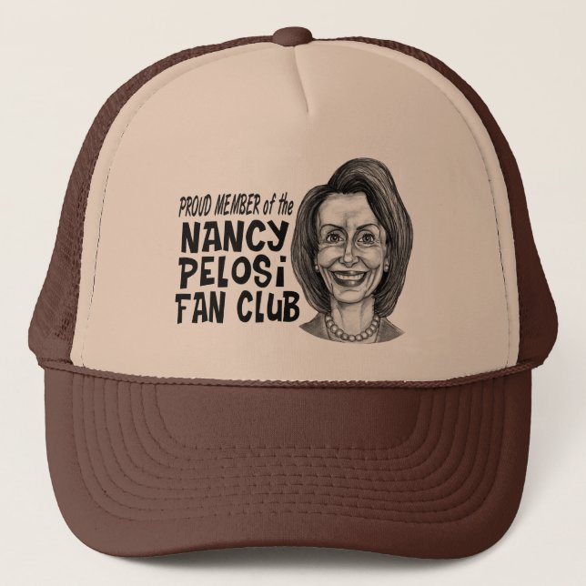 Gorra De Camionero Club de fans de Nancy Pelosi (Anverso)