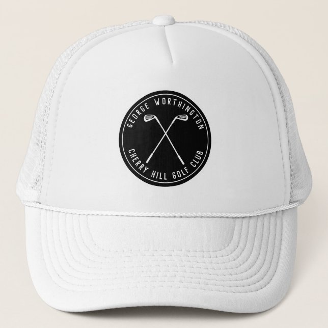 Gorra De Camionero Club de golf personalizado clásico personalizado (Anverso)