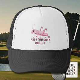 Gorra De Camionero Club de Golf Pink Grasshopper