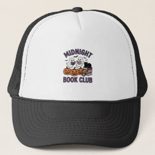 Gorra De Camionero Club de lectura de Halloween de Medianoche Diseño_