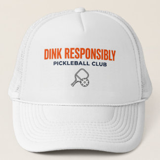 Gorra De Camionero Club de Pickeleball Dink Responsablemente