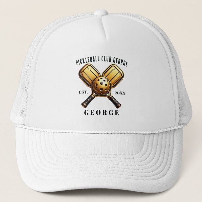 Gorra de Camionero Club de Pickleball George (Anverso)