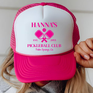 Gorra De Camionero Club de Pickleball Personalizado Fiesta de Pickleb
