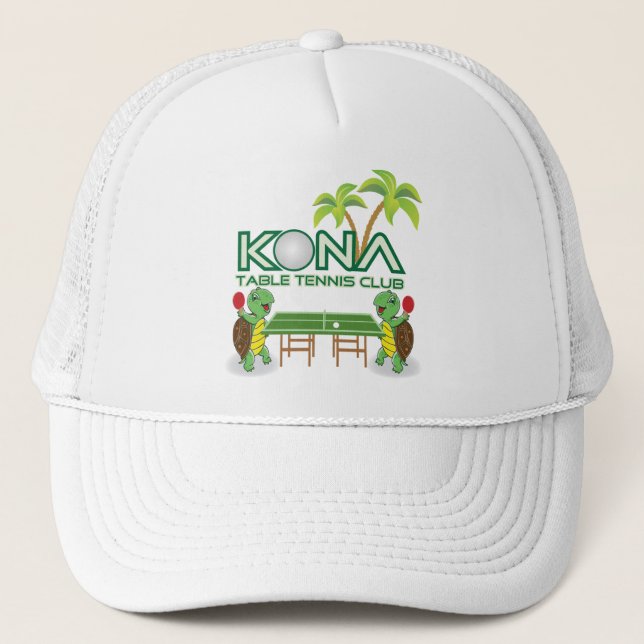 Gorra De Camionero Club de tenis de mesa de Kona (Anverso)