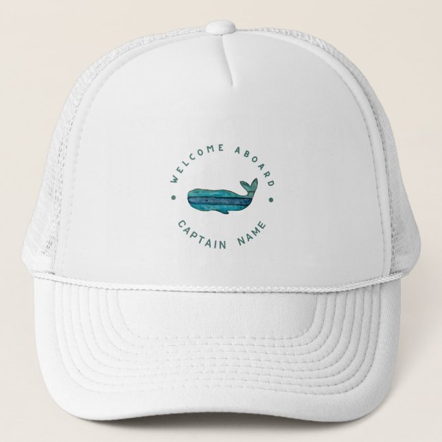 Gorra De Camionero Club náutico de la Marina Azul (Anverso)