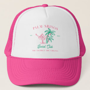 Gorra De Camionero Club Social Palm Springs   Bachelorette