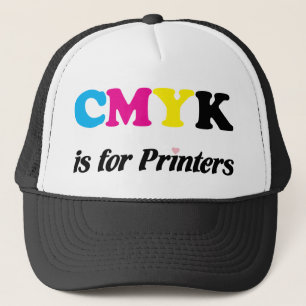 Gorra De Camionero CMYK está para las impresoras 3