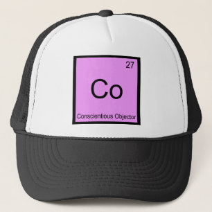 Gorra De Camionero Co - Objeción Consciente Elemento Químico Tee