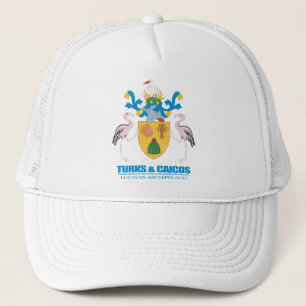 Gorra De Camionero COA de los turcos y de Caicos