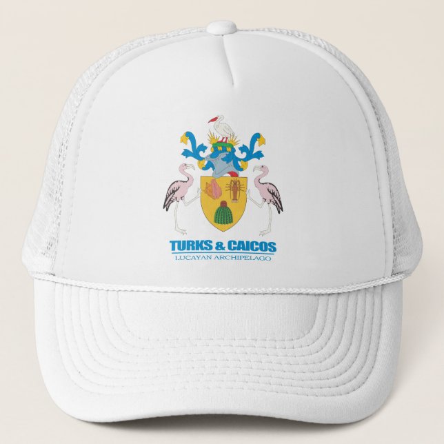 Gorra De Camionero COA de Turcas y Caicos (Anverso)