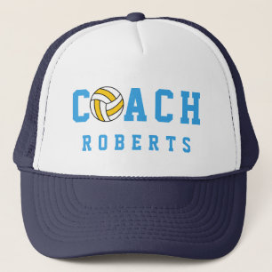 Gorra De Camionero COACH de voleibol [nombre personalizado]