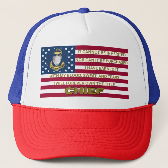 Gorra De Camionero Coast Guard Chief Pride (Anverso)
