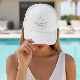 Gorra De Camionero Coastal Blue Seashell Bachelorette