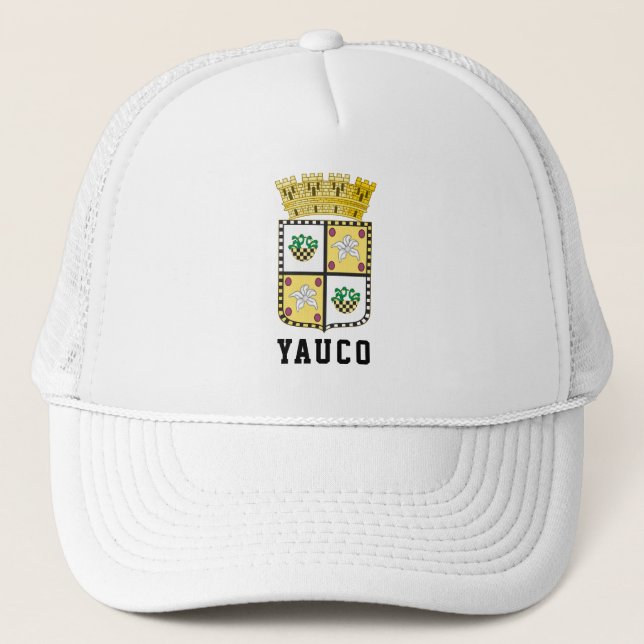 Gorra De Camionero Coat of Arms of Yauco, Puerto Rico (Anverso)