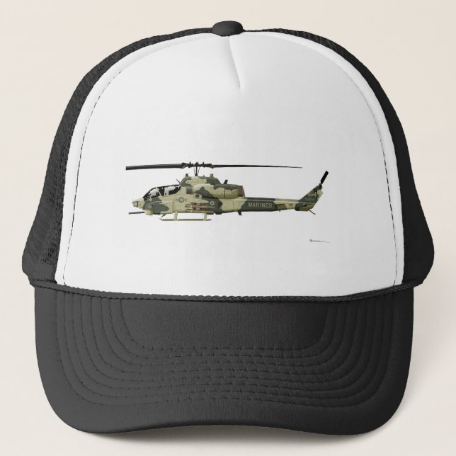 Gorra De Camionero Cobra estupenda de Bell AH-1W (Anverso)