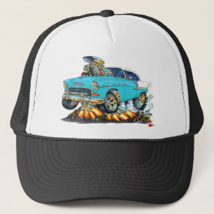 Gorra De Camionero Coche 1955 de la turquesa de Chevy Belair