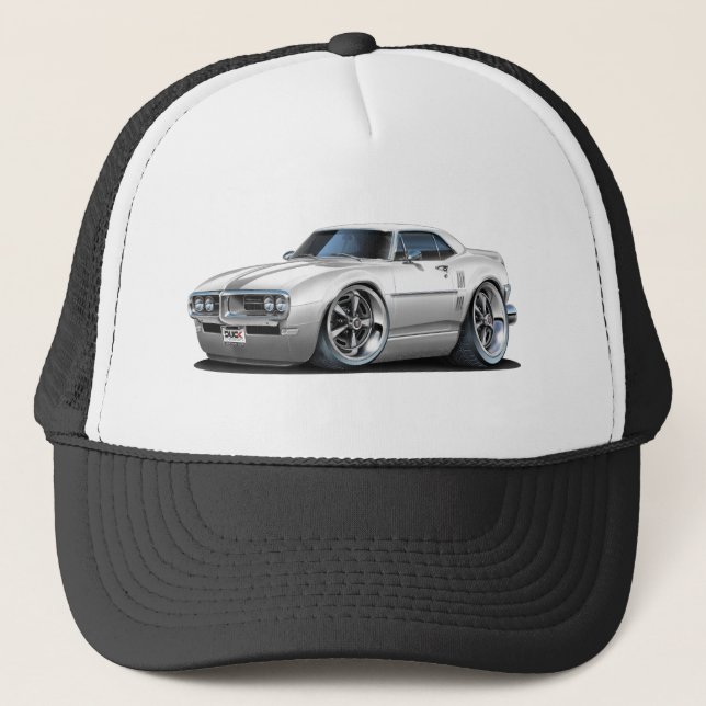 Gorra De Camionero Coche 1968 del blanco de Firebird (Anverso)