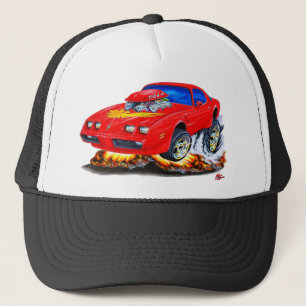 Gorra De Camionero Coche 1979-81 del rojo del transporte