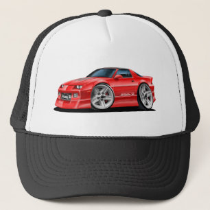 Gorra De Camionero Coche 1982-92 del rojo de Camaro