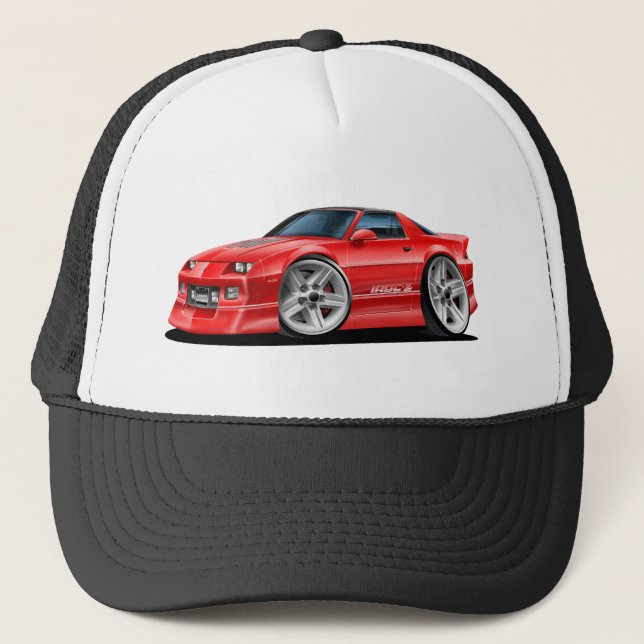 Gorra De Camionero Coche 1982-92 del rojo de Camaro (Anverso)