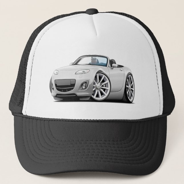 Gorra De Camionero Coche 2009-13 del blanco de Miata (Anverso)