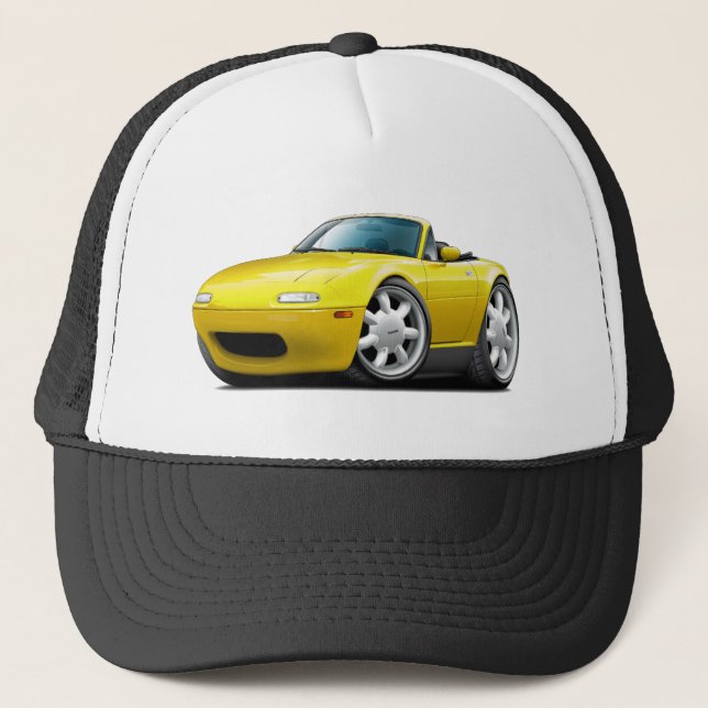 Gorra De Camionero Coche amarillo 1990-98 de Miata (Anverso)