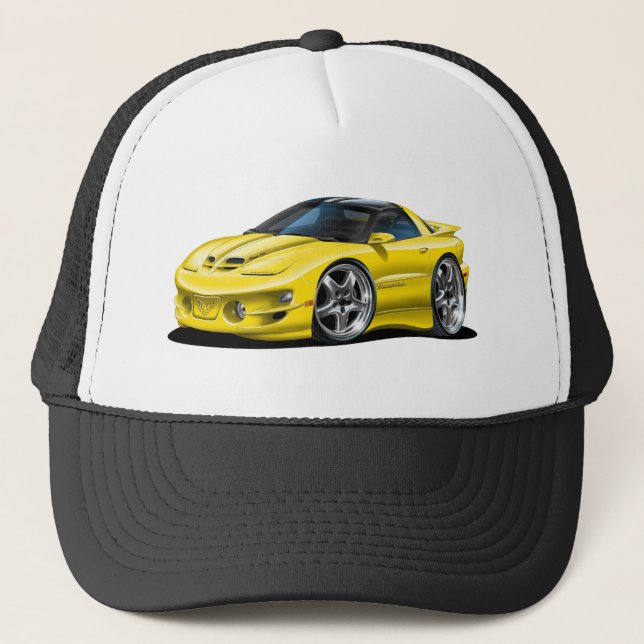 Gorra De Camionero Coche amarillo 1998-02 del transporte (Anverso)