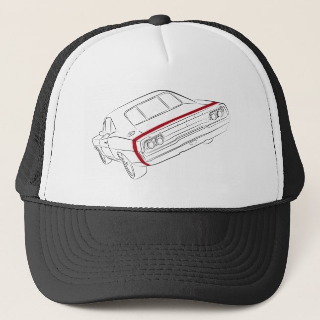 Gorra De Camionero Coche americano del músculo (Anverso)