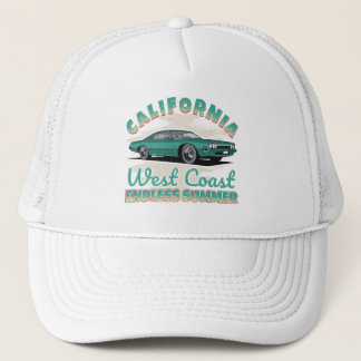 Gorra De Camionero Coche Antiguo Costa Oeste de California 